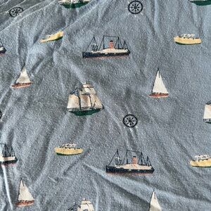 Kyte Baby Blue Crib Sheet Nautical Ships